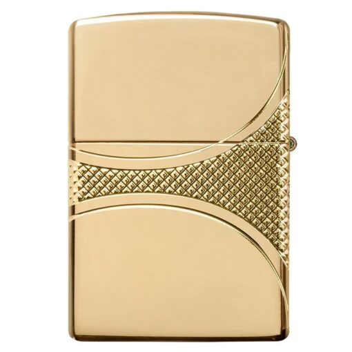 Zippo Armor Fleur-de-lis Design Gold Plate - 49108 - Hình ảnh 5
