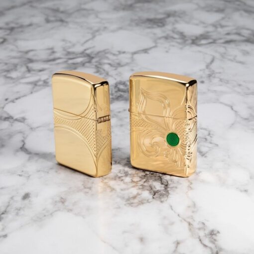Zippo Armor Fleur-de-lis Design Gold Plate - 49108 - Hình ảnh 10