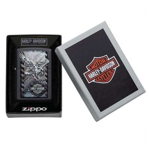 Zippo Harley-Davidson Iron Eagle Black Matte - 28485 - Hình ảnh 7