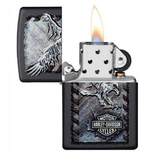 Zippo Harley-Davidson Iron Eagle Black Matte - 28485 - Hình ảnh 4