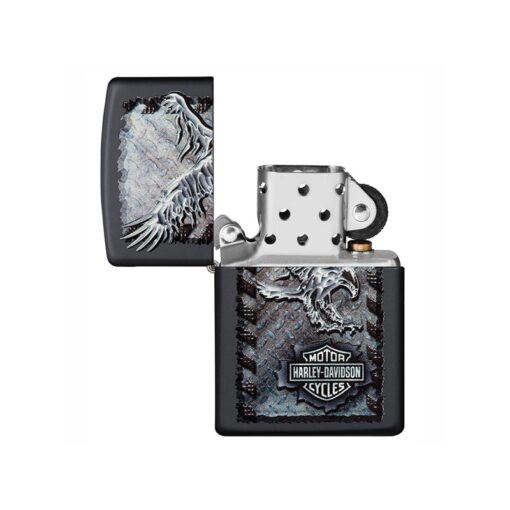 Zippo Harley-Davidson Iron Eagle Black Matte - 28485 - Hình ảnh 2