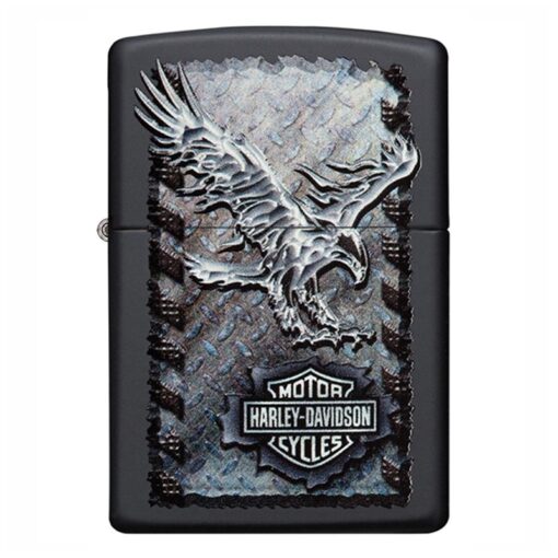 Zippo Harley-Davidson Iron Eagle Black Matte - 28485 - Hình ảnh 3