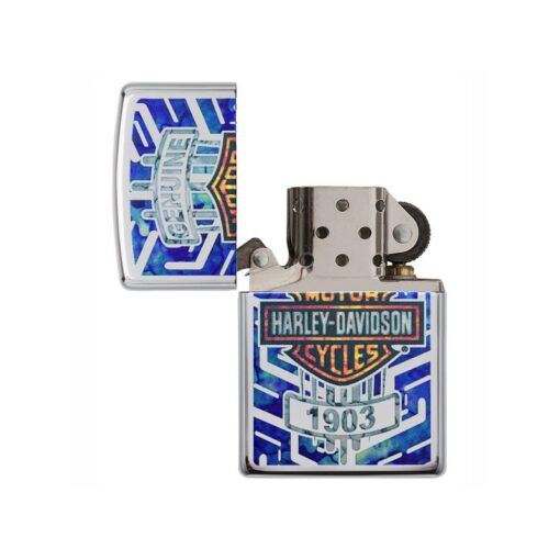 Zippo Harley-Davidson Genuine 1903 High Polish Chrome - 29159 - Hình ảnh 2