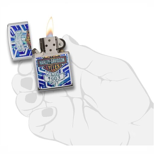 Zippo Harley-Davidson Genuine 1903 High Polish Chrome - 29159 - Hình ảnh 5