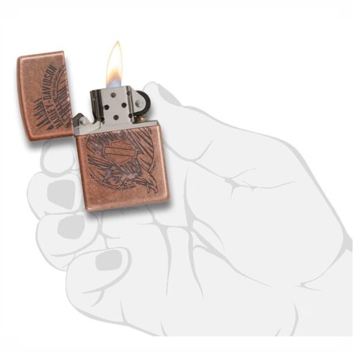 Zippo Harley-Davidson Eagle Antique Copper Eagle - 29664 - Hình ảnh 5