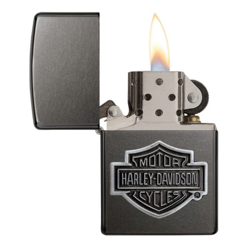 Zippo Harley-Davidson Bar & Shield Grey Logo Emblem - 29822 - Hình ảnh 4