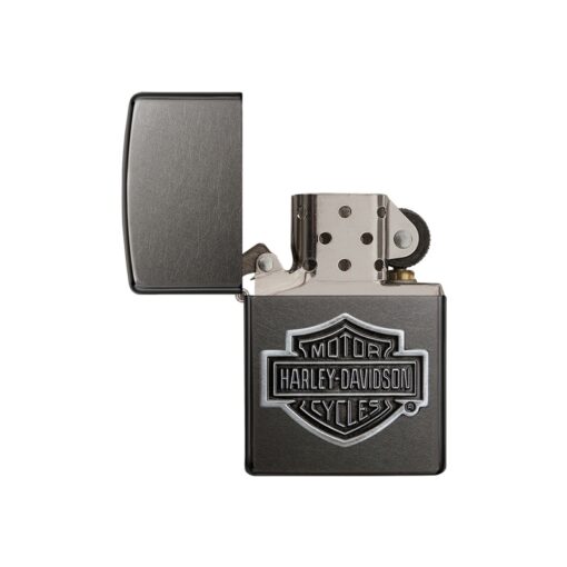 Zippo Harley-Davidson Bar & Shield Grey Logo Emblem - 29822 - Hình ảnh 2