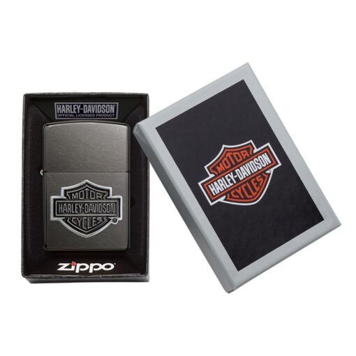 Zippo Harley-Davidson Bar & Shield Grey Logo Emblem - 29822 - Hình ảnh 6