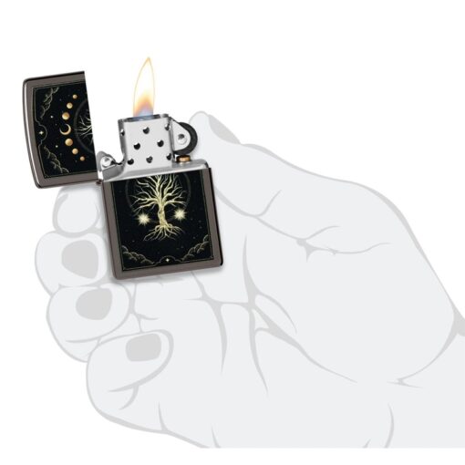 Zippo Mystic Nature Design Black Ice - 48636 - Hình ảnh 5