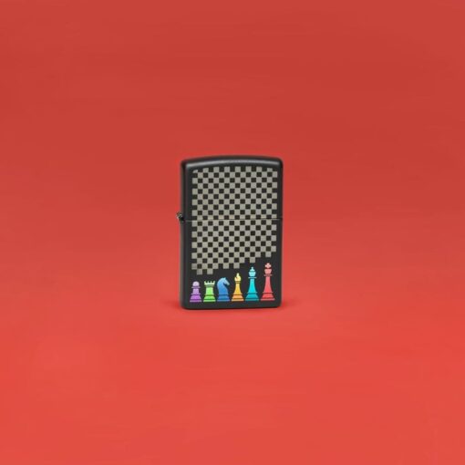 Zippo Chess Pieces Design Black Matte - 48662 - Hình ảnh 7