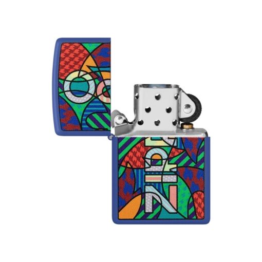 Zippo Pop Art Design Royal Blue Matte - 48707 - Hình ảnh 2