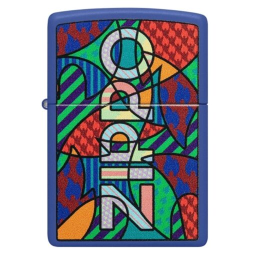 Zippo Pop Art Design Royal Blue Matte - 48707 - Hình ảnh 3