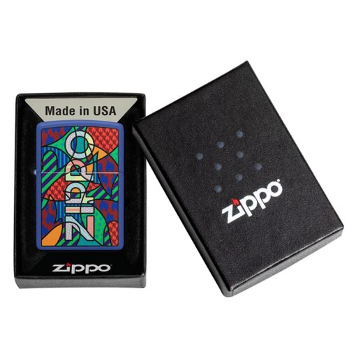 Zippo Pop Art Design Royal Blue Matte - 48707 - Hình ảnh 6
