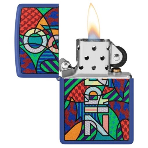 Zippo Pop Art Design Royal Blue Matte - 48707 - Hình ảnh 4