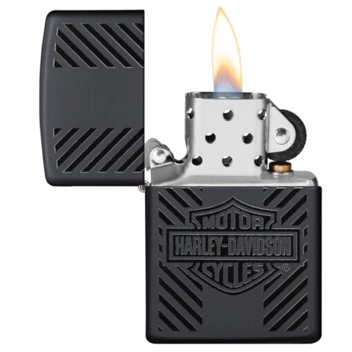 Zippo Harley-Davidson Classic Logo Black Matte - 49174 - Hình ảnh 4
