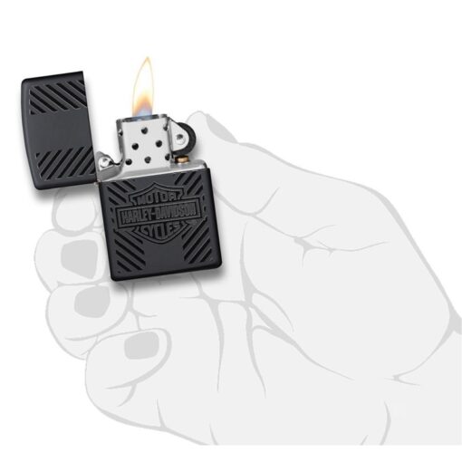 Zippo Harley-Davidson Classic Logo Black Matte - 49174 - Hình ảnh 5
