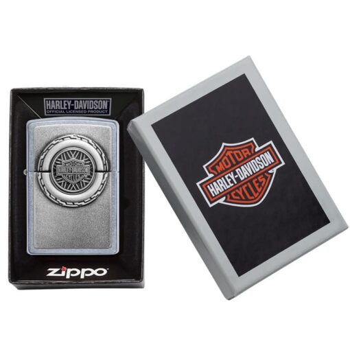 Zippo Harley-Davidson Engine Surprise Emblem Street Chrome - 49175 - Hình ảnh 6