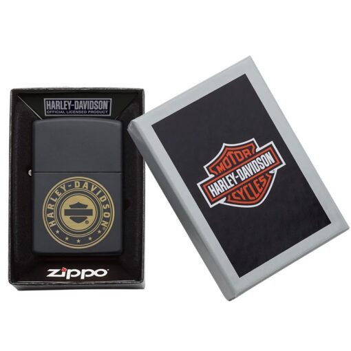 Zippo Harley-Davidson Laser Engrave Logo Black Matte - 49197 - Hình ảnh 6