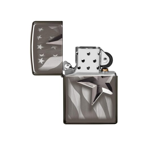 Zippo Armor Retro Star Design Black Ice - 49350 - Hình ảnh 2