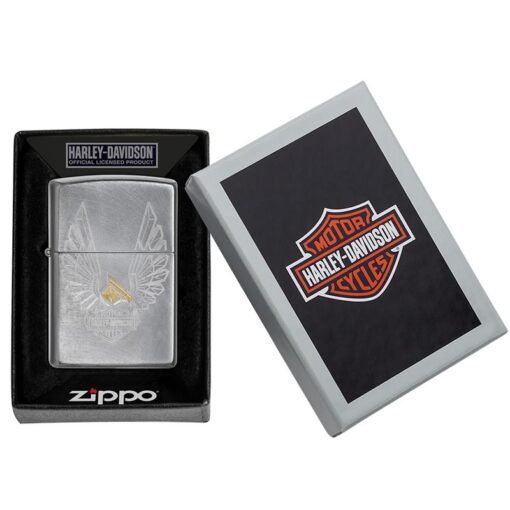 Zippo Harley-Davidson Two-Tone Eagle Chrome Arch - 49464 - Hình ảnh 6
