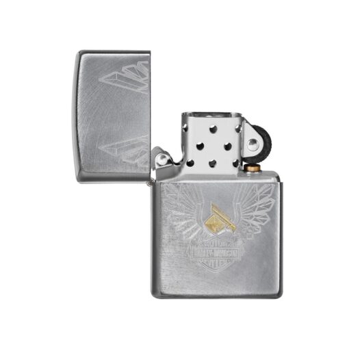Zippo Harley-Davidson Two-Tone Eagle Chrome Arch - 49464 - Hình ảnh 2