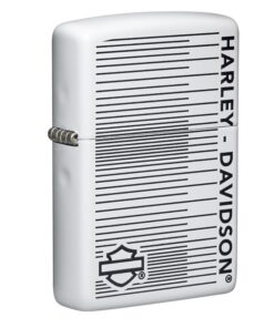 Zippo Harley-Davidson White Matte Line Design - 49465