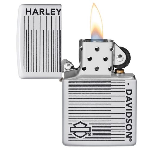 Zippo Harley-Davidson White Matte Line Design - 49465 - Hình ảnh 4