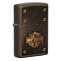 Zippo Harley-Davidson Logo Leather Design Brown - 49466