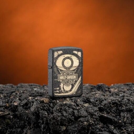 Zippo Harley-Davidson 1941 Replica Black Crackle - 49468 - Hình ảnh 7