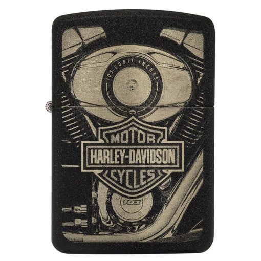 Zippo Harley-Davidson 1941 Replica Black Crackle - 49468 - Hình ảnh 3