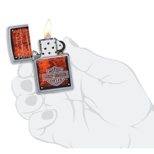 Zippo Harley-Davidson Chromed Out Logo Street Chrome - 49658 - Hình ảnh 5