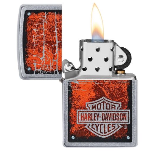 Zippo Harley-Davidson Chromed Out Logo Street Chrome - 49658 - Hình ảnh 4