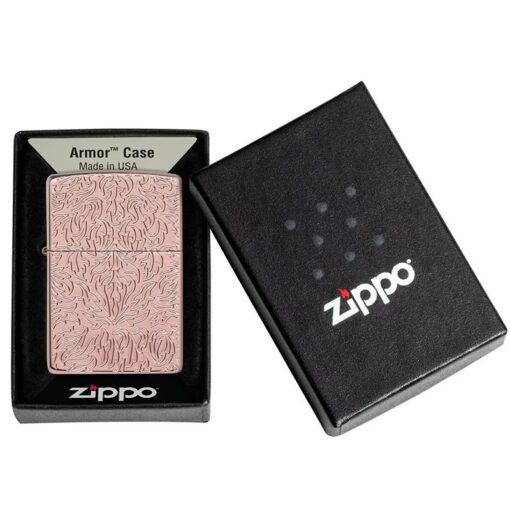 Zippo Armor Carved Design Rose Gold - 49703 - Hình ảnh 6