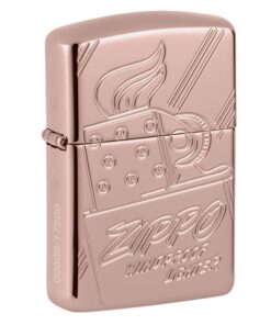 Zippo Armor Script Logo Collectible Rose Gold - 48768