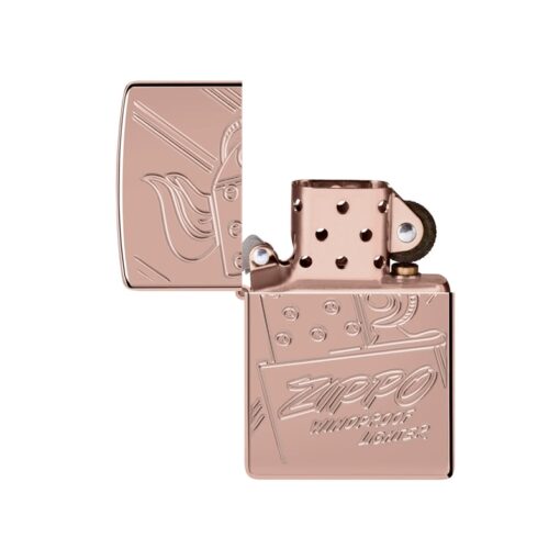 Zippo Armor Script Logo Collectible Rose Gold - 48768 - Hình ảnh 2