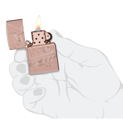 Zippo Armor Script Logo Collectible Rose Gold - 48768 - Hình ảnh 10