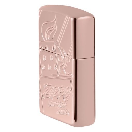 Zippo Armor Script Logo Collectible Rose Gold - 48768 - Hình ảnh 6
