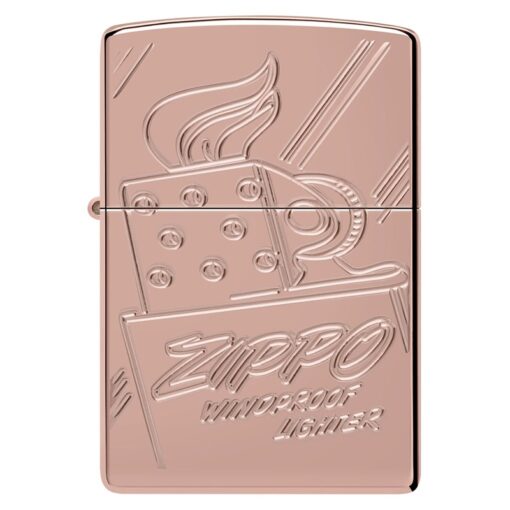Zippo Armor Script Logo Collectible Rose Gold - 48768 - Hình ảnh 4