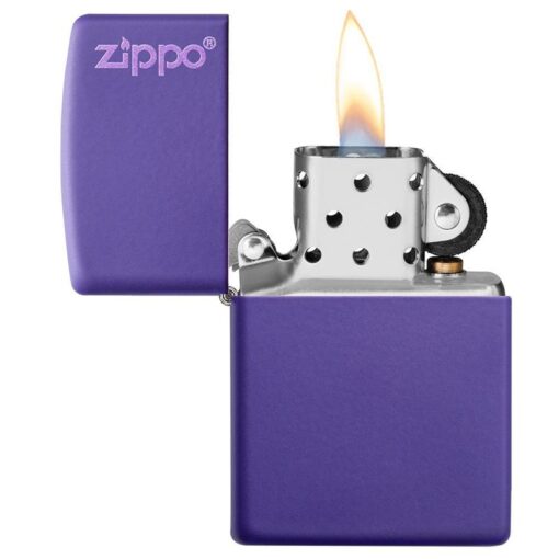 Zippo Classic Matte Purple with Zippo Logo - 237ZL - Hình ảnh 4