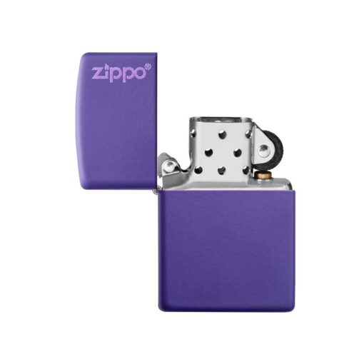 Zippo Classic Matte Purple with Zippo Logo - 237ZL - Hình ảnh 2