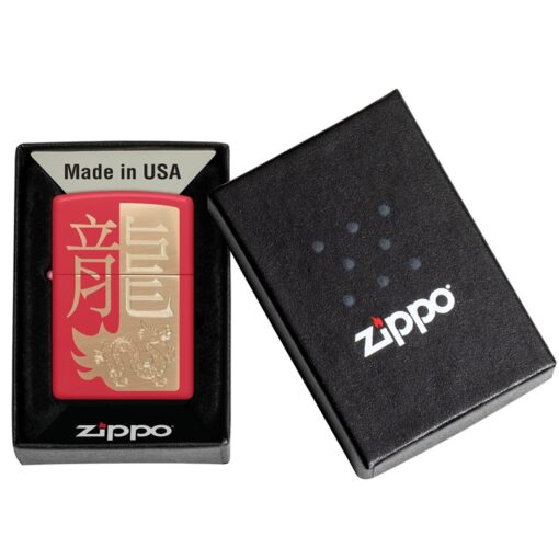 Zippo Year of the Dragon 2024 Red Matte - 48769 - Hình ảnh 6