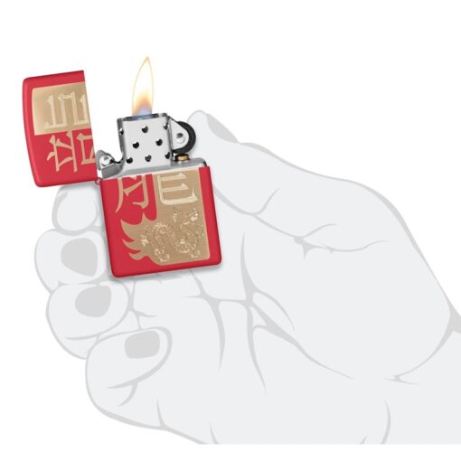 Zippo Year of the Dragon 2024 Red Matte - 48769 - Hình ảnh 5