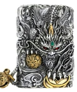 Zippo Heavy Armor Pixiu in Silver - OP6