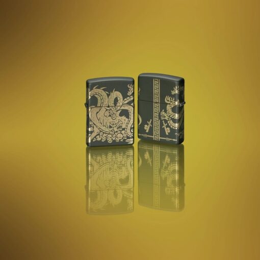 Zippo Dragon Design Laser 360 Green Matte - 48907 - Hình ảnh 11