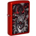 Zippo Dragon Tiger Design Metallic Red - 48933