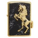 Zippo Golden Horse Black Marble Winning Winny - ZA-5-3M