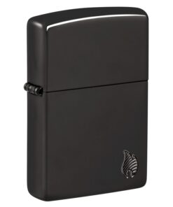 Zippo Armor Deep Carved Flame High Polish Black - 46402