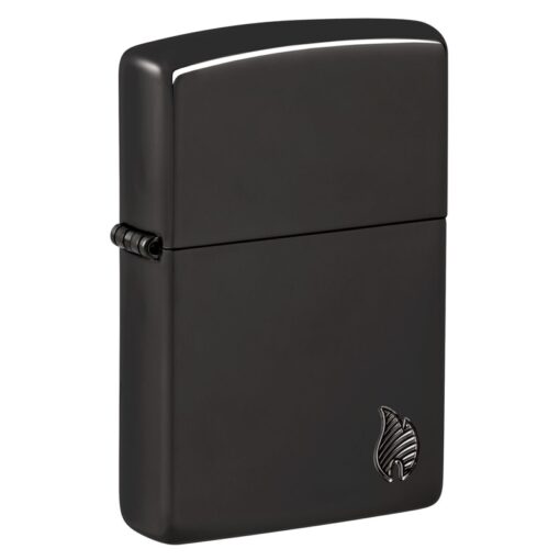 Zippo Armor Deep Carved Flame High Polish Black - 46402