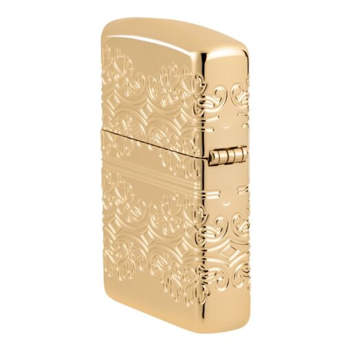 Zippo Lucky Clover Armor MultiCut High Polish Gold Plate - 46301 - Hình ảnh 5