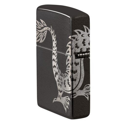 Zippo Lucky Dragon Photo 360° High Polish Black - 46260 - Hình ảnh 5
